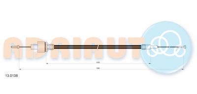 Cable Pull, clutch control ADRIAUTO 13.0138
