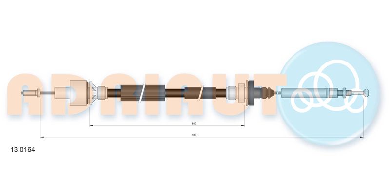 ADRIAUTO 13.0164 Cable Pull, clutch control