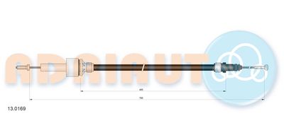 Cable Pull, clutch control ADRIAUTO 13.0169