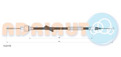 Cable Pull, clutch control ADRIAUTO 13.0170