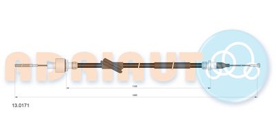 Cable Pull, clutch control ADRIAUTO 13.0171