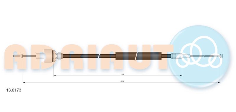 ADRIAUTO 13.0173 Cable Pull, clutch control