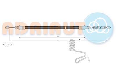 Cable Pull, parking brake ADRIAUTO 13.0204.1