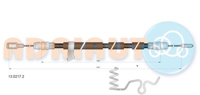 Cable Pull, parking brake ADRIAUTO 13.0217.2