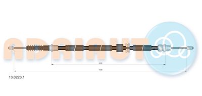 Cable Pull, parking brake ADRIAUTO 13.0223.1