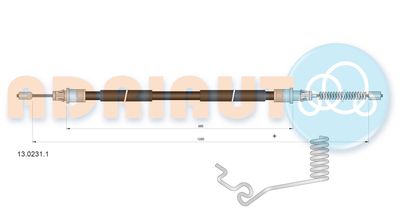 Cable Pull, parking brake ADRIAUTO 13.0231.1