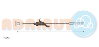 Cable Pull, parking brake ADRIAUTO 13.0242.1