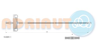 Cable Pull, parking brake ADRIAUTO 13.0251.1