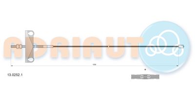 Cable Pull, parking brake ADRIAUTO 13.0252.1