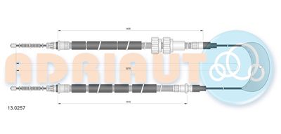 Cable Pull, parking brake ADRIAUTO 13.0257