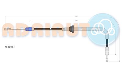 Cable Pull, parking brake ADRIAUTO 13.0263.1