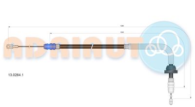 Cable Pull, parking brake ADRIAUTO 13.0264.1