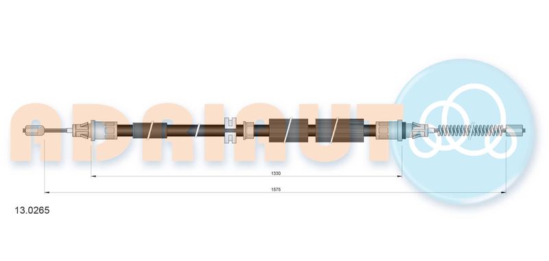 ADRIAUTO 13.0265 Cable Pull, parking brake