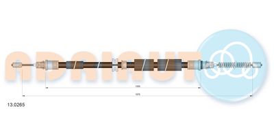 Cable Pull, parking brake ADRIAUTO 13.0265