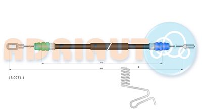 Cable Pull, parking brake ADRIAUTO 13.0271.1