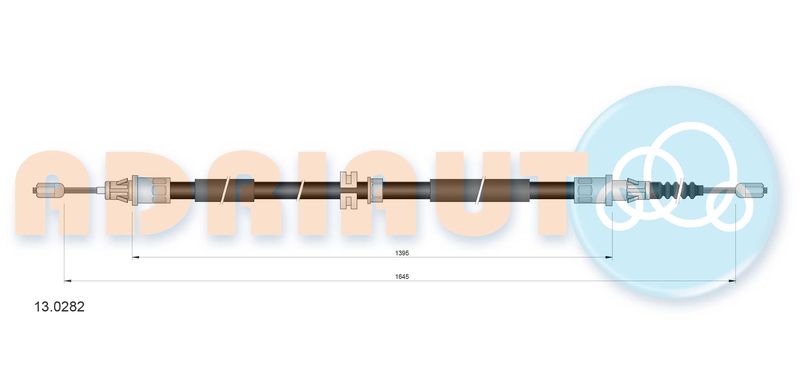 ADRIAUTO 13.0282 Cable Pull, parking brake