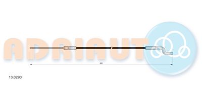 Cable Pull, parking brake ADRIAUTO 13.0290