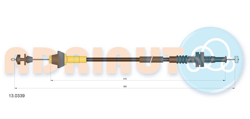 ADRIAUTO 13.0339 Accelerator Cable