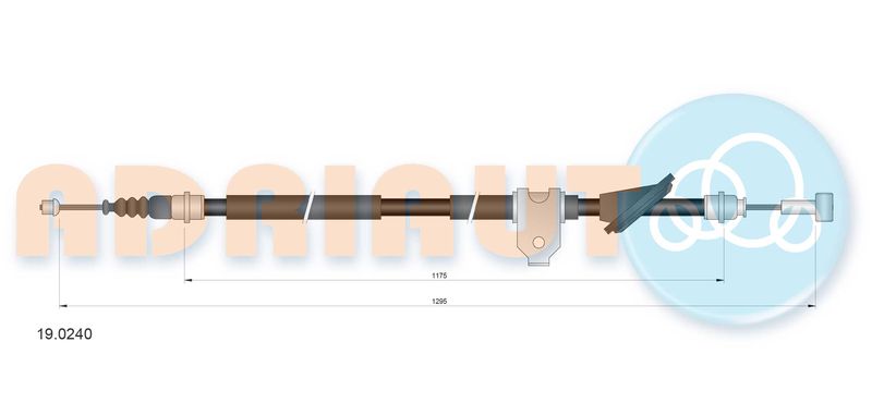 ADRIAUTO 19.0240 Cable Pull, parking brake