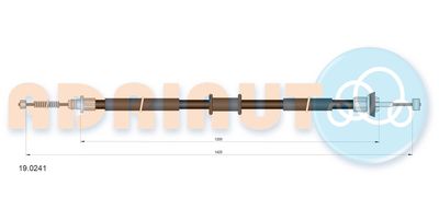 Cable Pull, parking brake ADRIAUTO 19.0241