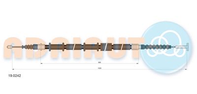 Cable Pull, parking brake ADRIAUTO 19.0242
