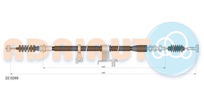 Cable Pull, parking brake ADRIAUTO 22.0269