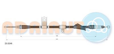 Cable Pull, parking brake ADRIAUTO 23.0246