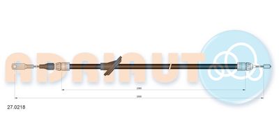 Cable Pull, parking brake ADRIAUTO 27.0218