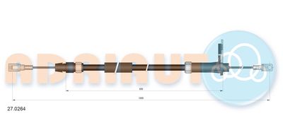 Cable Pull, parking brake ADRIAUTO 27.0264