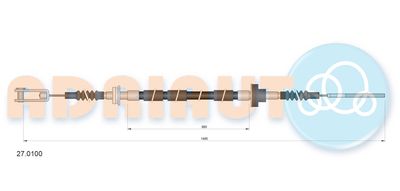 Cable Pull, clutch control ADRIAUTO 27.0100