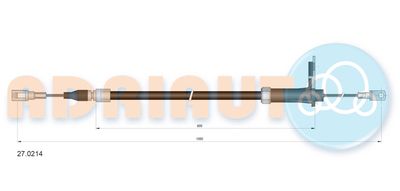 Cable Pull, parking brake ADRIAUTO 27.0214