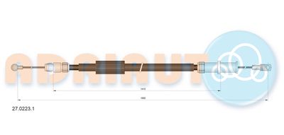 Cable Pull, parking brake ADRIAUTO 27.0223.1