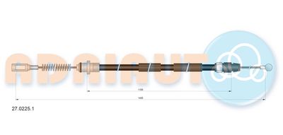 Cable Pull, parking brake ADRIAUTO 27.0225.1