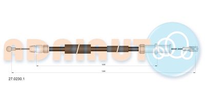Cable Pull, parking brake ADRIAUTO 27.0230.1