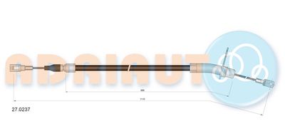 Cable Pull, parking brake ADRIAUTO 27.0237