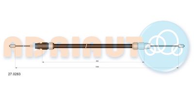 Cable Pull, parking brake ADRIAUTO 27.0263