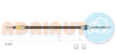 Cable Pull, parking brake ADRIAUTO 27.0271