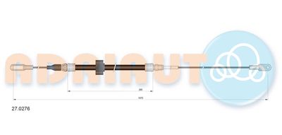 Cable Pull, parking brake ADRIAUTO 27.0276