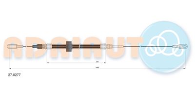 Cable Pull, parking brake ADRIAUTO 27.0277
