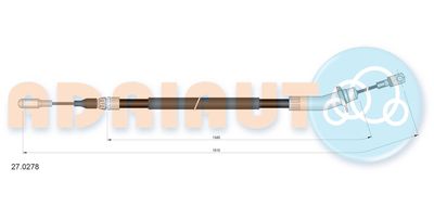 Cable Pull, parking brake ADRIAUTO 27.0278