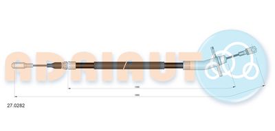 Cable Pull, parking brake ADRIAUTO 27.0282
