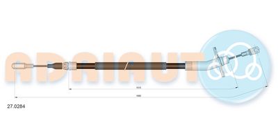Cable Pull, parking brake ADRIAUTO 27.0284