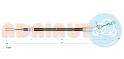 Cable Pull, parking brake ADRIAUTO 27.0285