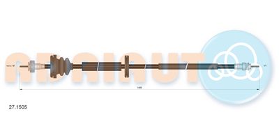Speedometer Cable ADRIAUTO 27.1505