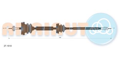 Speedometer Cable ADRIAUTO 27.1510