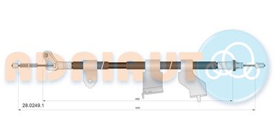 Cable Pull, parking brake ADRIAUTO 28.0249.1