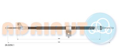 Cable Pull, parking brake ADRIAUTO 28.0258.1