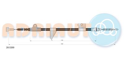 Cable Pull, parking brake ADRIAUTO 28.0269