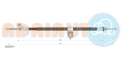 Cable Pull, parking brake ADRIAUTO 28.0270.1