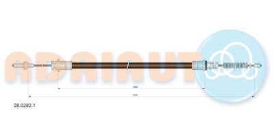 Cable Pull, parking brake ADRIAUTO 28.0282.1